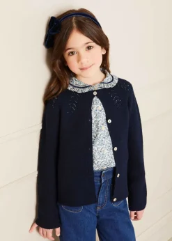 Trousers | Pepa London Soft Denim Wide Leg Trousers in Denim Blue (3-10yrs)