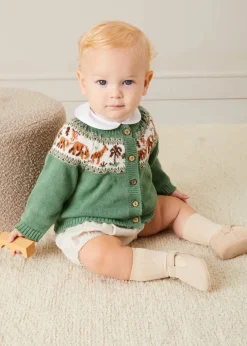 Bloomers, Shorts & Trousers | Bloomers & Shorts | Pepa London Striped Button Detail Bloomers in Beige (3mths-3yrs)