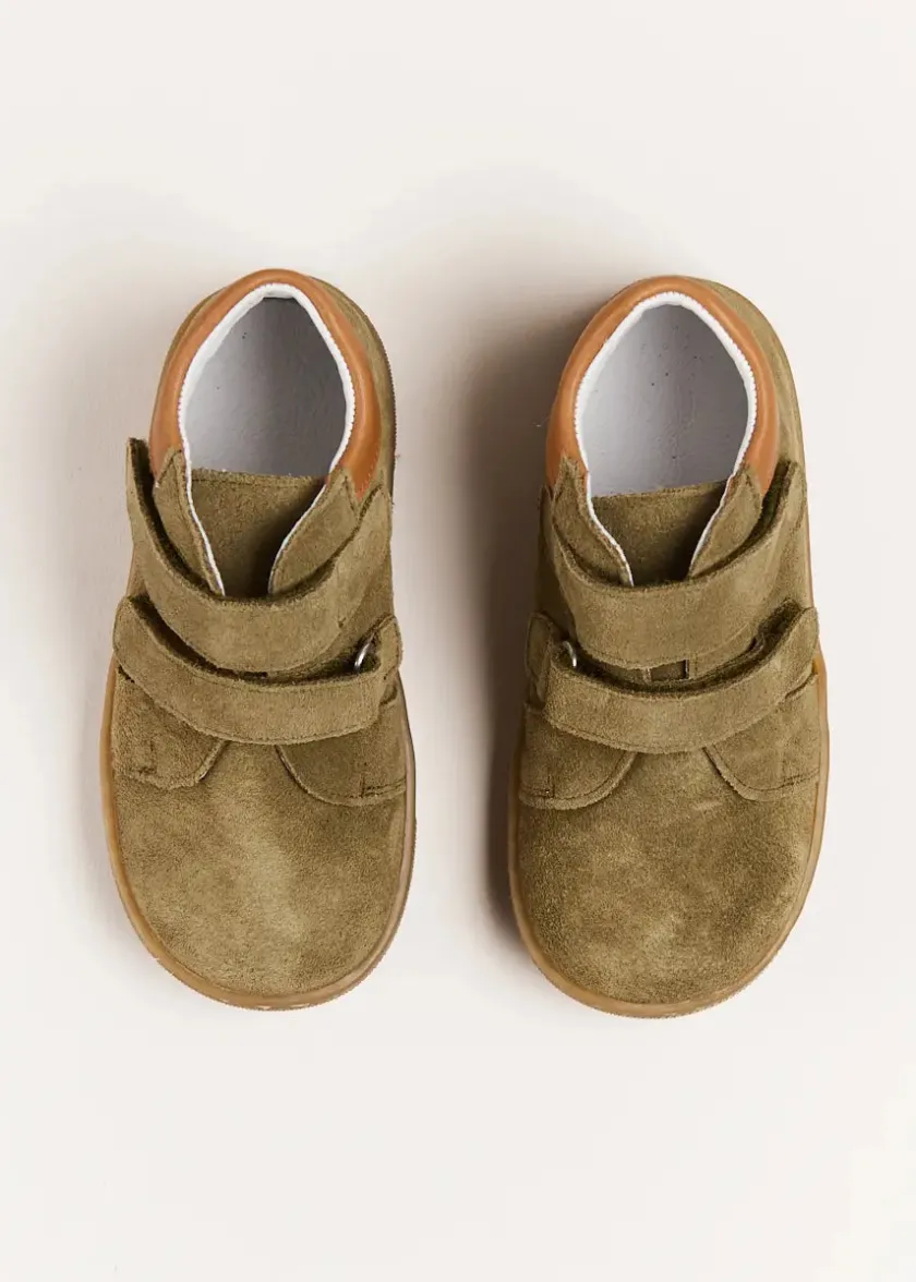 Lace Ups | Lace Ups & Boat Shoes | Pepa London Suede Sneakers in Green (24-34EU)