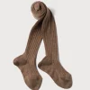 Socks & Tights | Socks & Tights | Pepa London Taupe Ribbed Tights (0mths-10yrs)