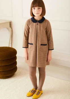 Socks & Tights | Socks & Tights | Pepa London Taupe Ribbed Tights (0mths-10yrs)