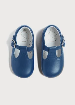 T-bars | T-bar Shoes | Pepa London T-Bar Baby Shoes in Blue (20-26EU)