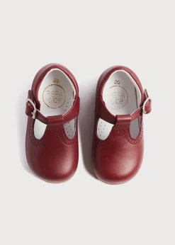 T-bars | T-bar Shoes | Pepa London T-Bar Baby Shoes in Burgundy (20-26EU)