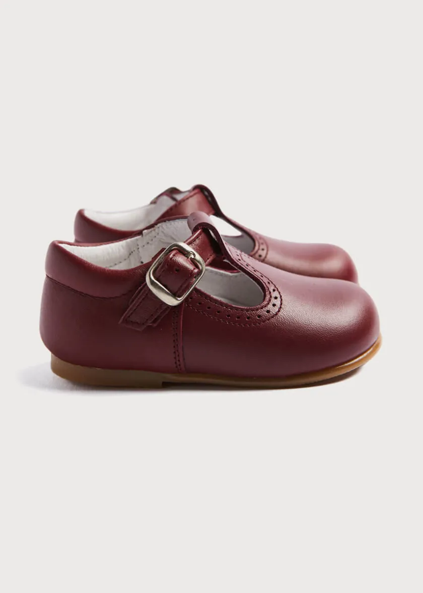 T-bars | T-bar Shoes | Pepa London T-Bar Baby Shoes in Burgundy (20-26EU)