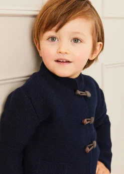 Knitwear & Cardigans | Knitwear & Cardigans | Pepa London Toggle Fastening Cardigan in Navy (12mths-10yrs)