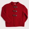 Knitwear & Cardigans | Knitwear & Cardigans | Pepa London Toggle Fastening Knitted Cardigan in Red (12mths-10yrs)