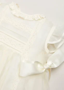 Dresses | Baby Gowns | Pepa London Traditional Cream Christening Gown (3mths-5yrs)