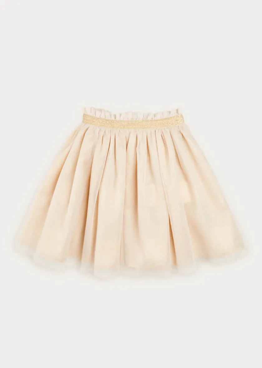 Skirts & Shorts | Pepa London Tulle Glittery Skirt in Gold (18M-10Y)