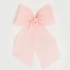 Hair Accessories | Hair Accessories | Pepa London Tulle Long Bow Clip In Rose Pink