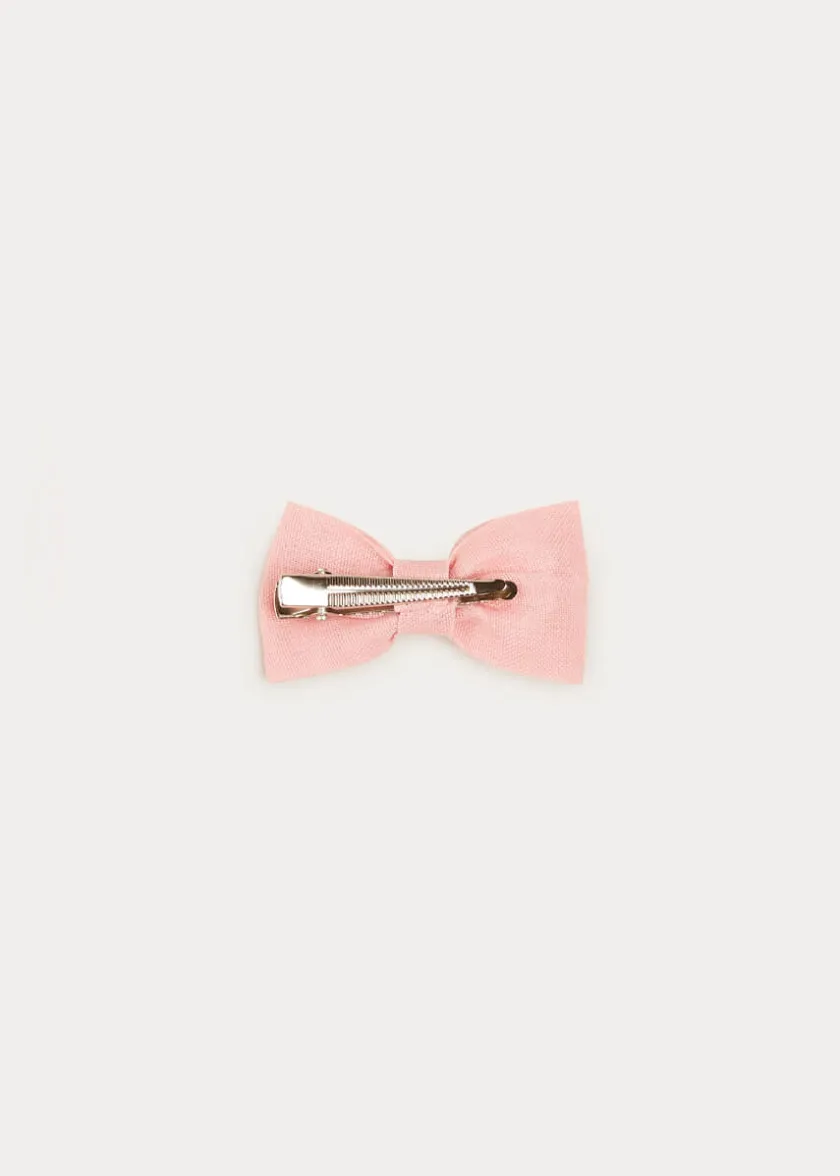 Hair Accessories | Hair Accessories | Pepa London Tulle Small Bow Clip In Rose Pink