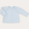 Knitwear & Cardigans | Knitwear & Cardigans | Pepa London Two Button Baby Cardigan In Light Blue (1-9mths)