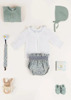 Knitwear & Cardigans | Pepa London Two Button Baby Cardigan in Green (1-9mths)
