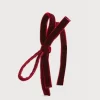 Hair Accessories | Hair Accessories | Pepa London Velvet Hairband with Thin Burgundy Bow