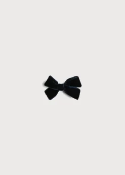 Hair Accessories | Hair Accessories | Pepa London Velvet Medium-Bow Clip in Navy