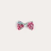 Hair Accessories | Hair Accessories | Pepa London Viola Floral Small Bow Hair Clip in Pink