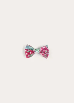 Hair Accessories | Hair Accessories | Pepa London Viola Floral Small Bow Hair Clip in Pink