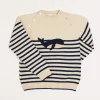 Knitwear & Cardigans | Knitwear & Cardigans | Pepa London Whale Intarsia Striped Jumper in Blue (6mths-10yrs)