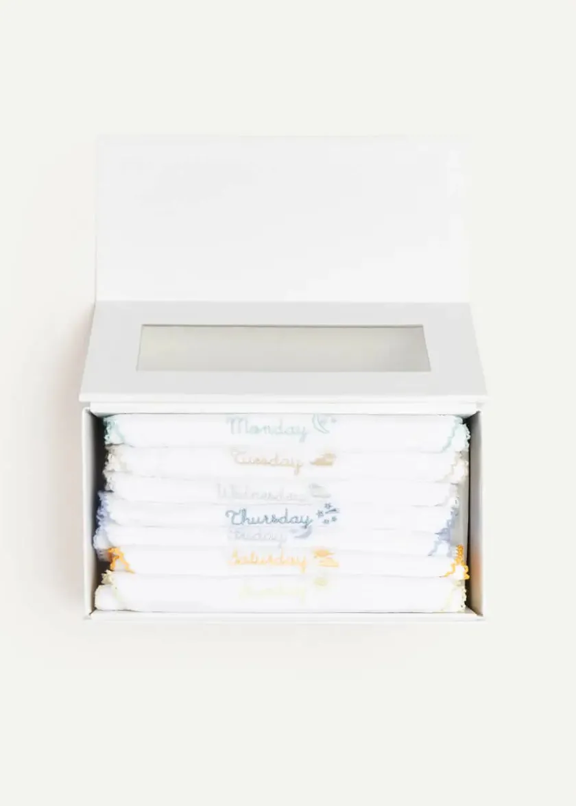 Bibs | Bibs | Pepa London White Bibs Seven Days A Week Set