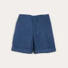 Bloomers, Shorts & Trousers | Pepa London Wool Plain Shorts With Turn Ups In Blue (18mths-4yrs)