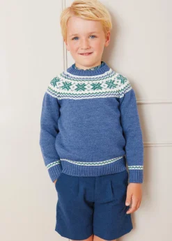 Shorts & Trousers | Pepa London Wool Shorts In Blue (4-10yrs)